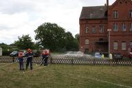 Löschangriff nass der Jugendfeuerwehr Meseberg